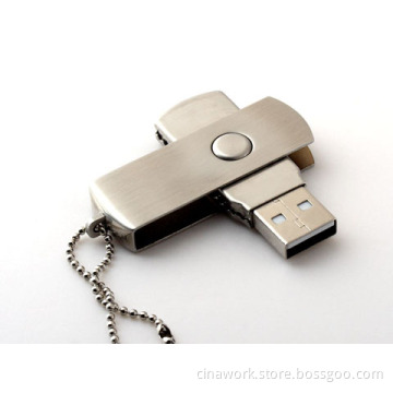 Metal Swivel USB Flash Pen Drive U-Disk Memory Stick